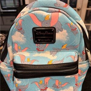 Disney Loungefly Dumbo Themed Light Blue  Backpack